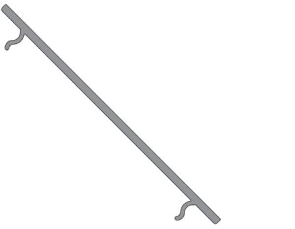 Profil Abdeckung - Abdeckung P-05-25, 2m, milchig