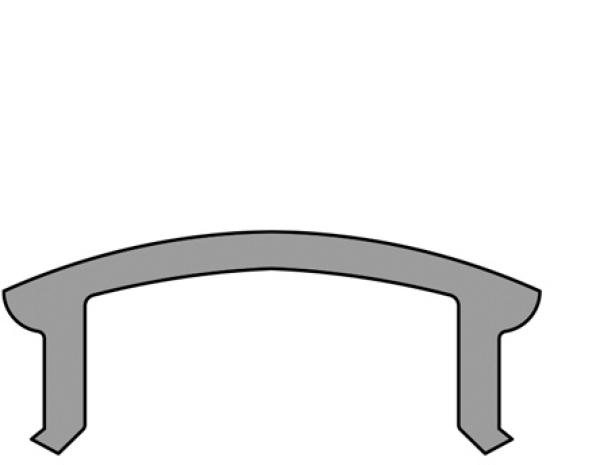 Profil Abdeckung - Abdeckung F-01-10, 3m, klar