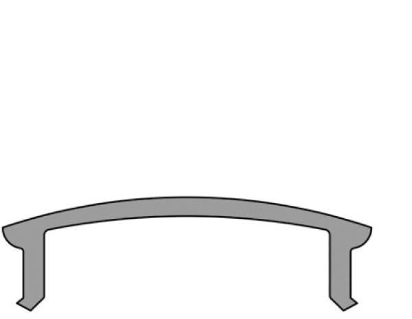 Profil Abdeckung - Abdeckung F-01-15, 1m, klar