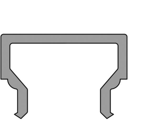 Profil Abdeckung - Abdeckung H-01-08, 1m, matt