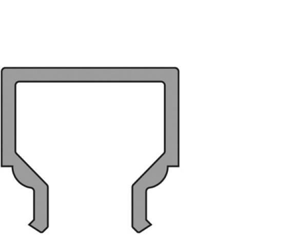 Profil Abdeckung - Abdeckung H-01-05, 2m, milchig