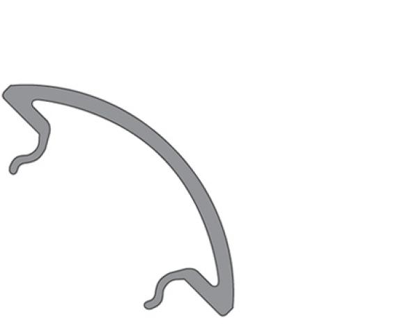 Profil Abdeckung - Abdeckung R-05-12, 2m, milchig