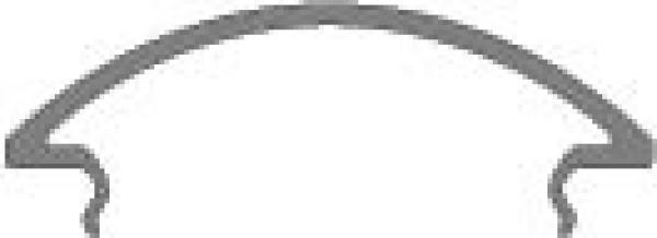 Profil Abdeckung - Abdeckung R-05-15, 3m, milchig