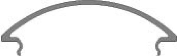 Profil Abdeckung - Abdeckung R-05-25, 2m, milchig