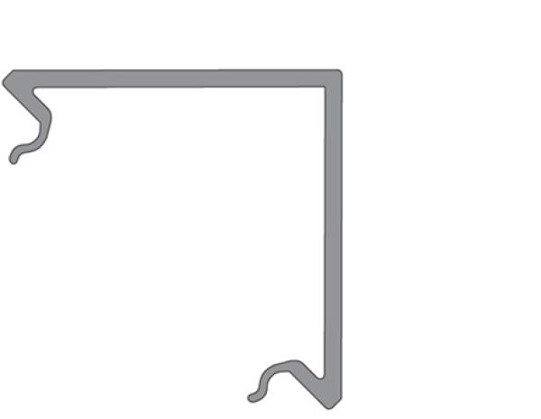 Profil Abdeckung - Abdeckung E-05-15, 2m, milchig