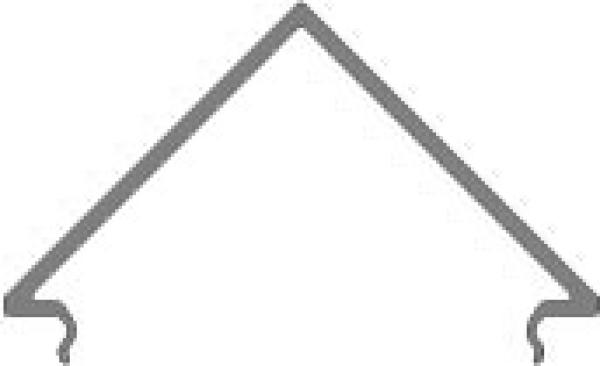 Profil Abdeckung - Abdeckung E-05-25, 3m, milchig