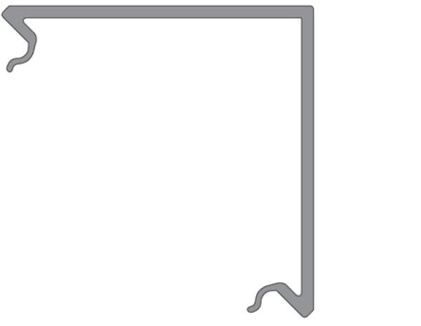 Profil Abdeckung - Abdeckung E-05-25, 3m, milchig