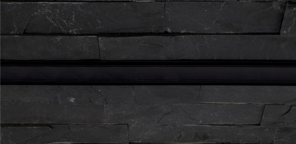 Profil Abdeckung - Combo Abdeckung, P-02-20, plan, schwarz, 1 m