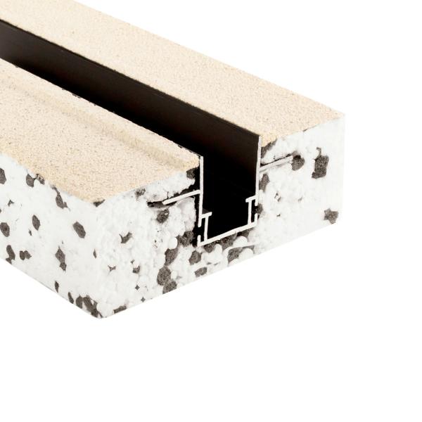 Profil - Combo Dämmung Montageprofil 2 m, schwarz