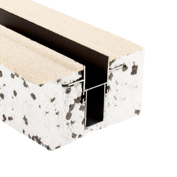 Profil - Combo Dämmung Trafoprofil 1 m, schwarz