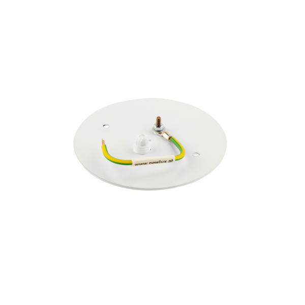 Profil Zubehör - Combo Klick / Flach / Flügel Abdeckplatte für UP Dosen 68 mm, Metall, weiß, Seilführung und Zugentlastung