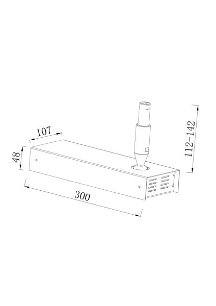 Wall-Feedinbox, excl. driver, incl. mecanical tensioner
