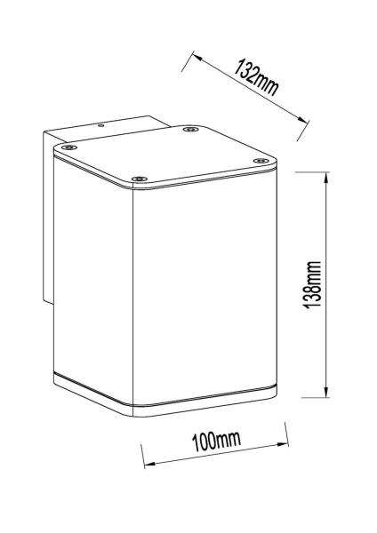 Obox Wall Square Down