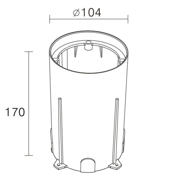 InGround mounting pot M
