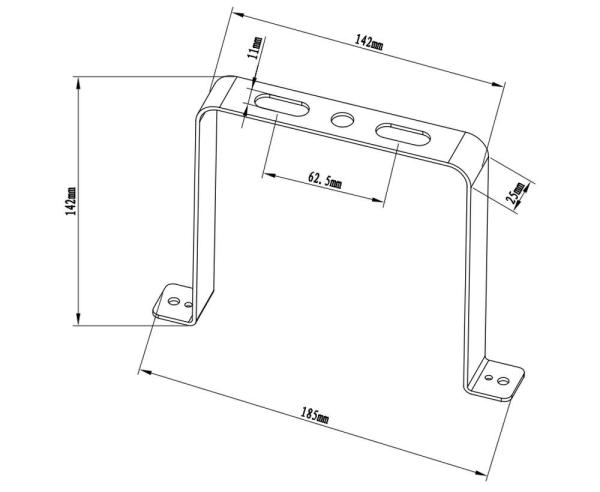 bracket, fixed Bekale100, Eco